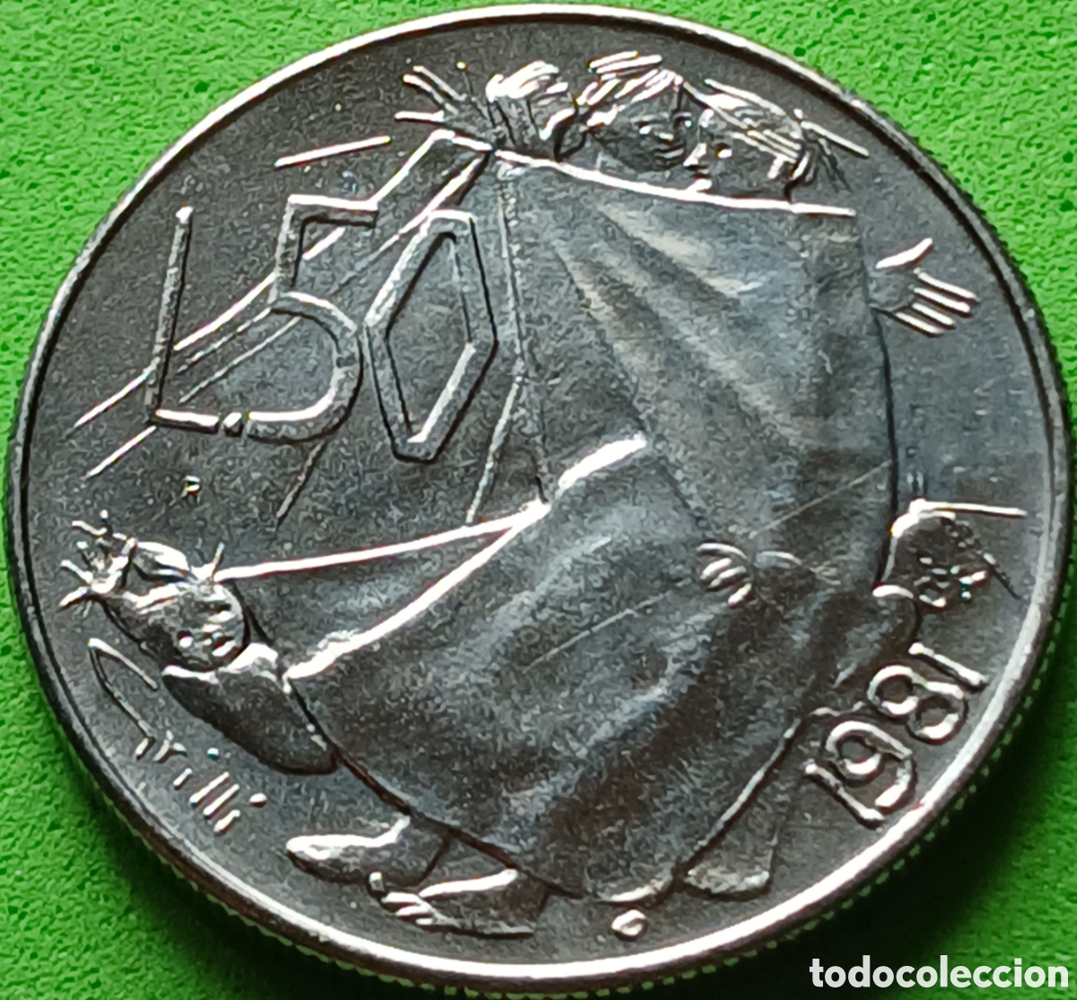 Monedas antiguas de Europa: San Marino 50 liras 1981 km#121 Paz