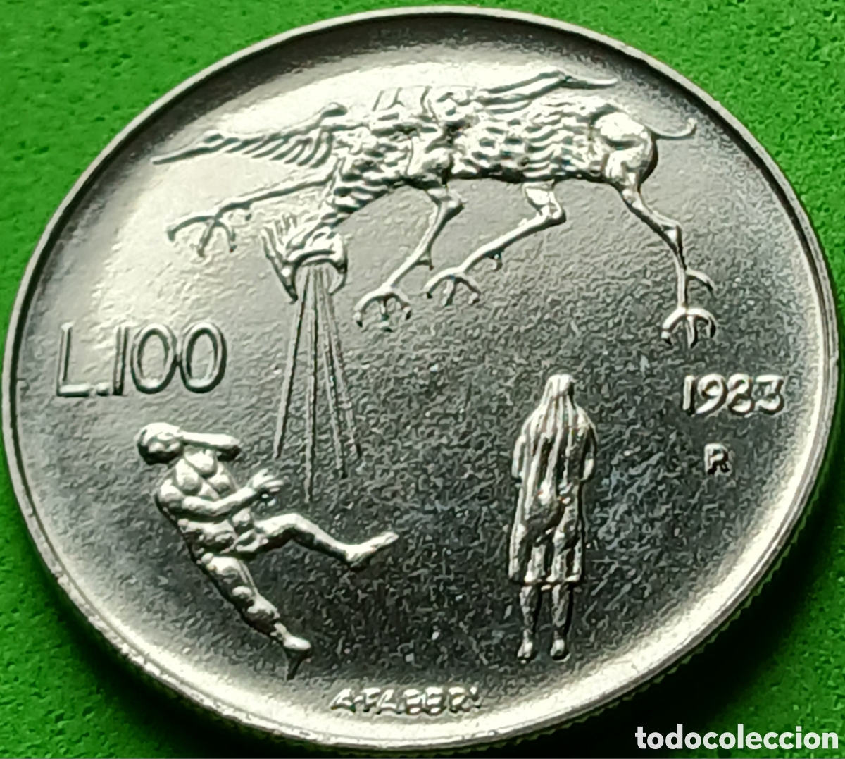Monedas antiguas de Europa: San Marino 100 liras 1983 km#151 Amenaza Nuclear