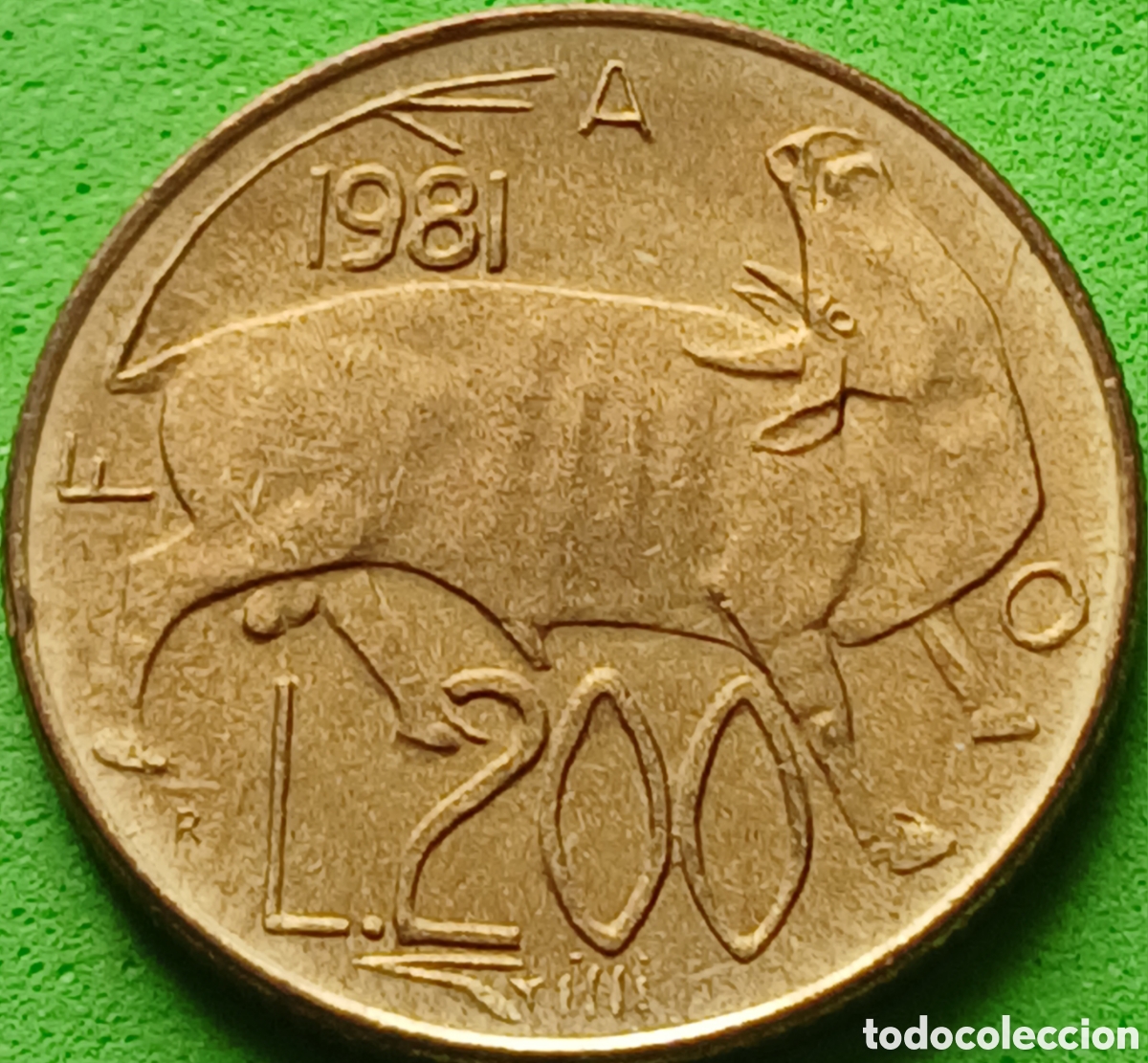 Monedas antiguas de Europa: San Marino 200 liras 1981 km#123 Paz