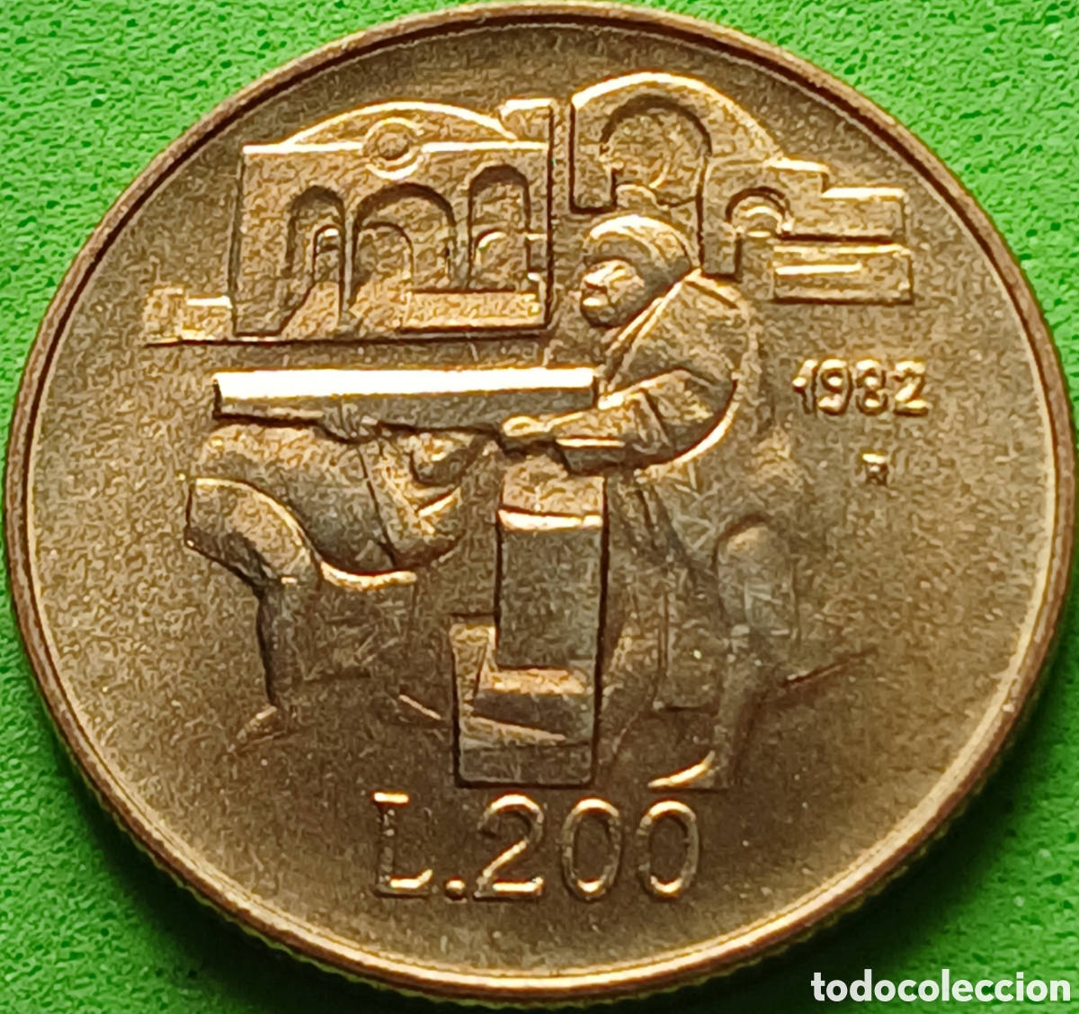 Monedas antiguas de Europa: San Marino 200 liras 1982 km#138 Logros Sociales