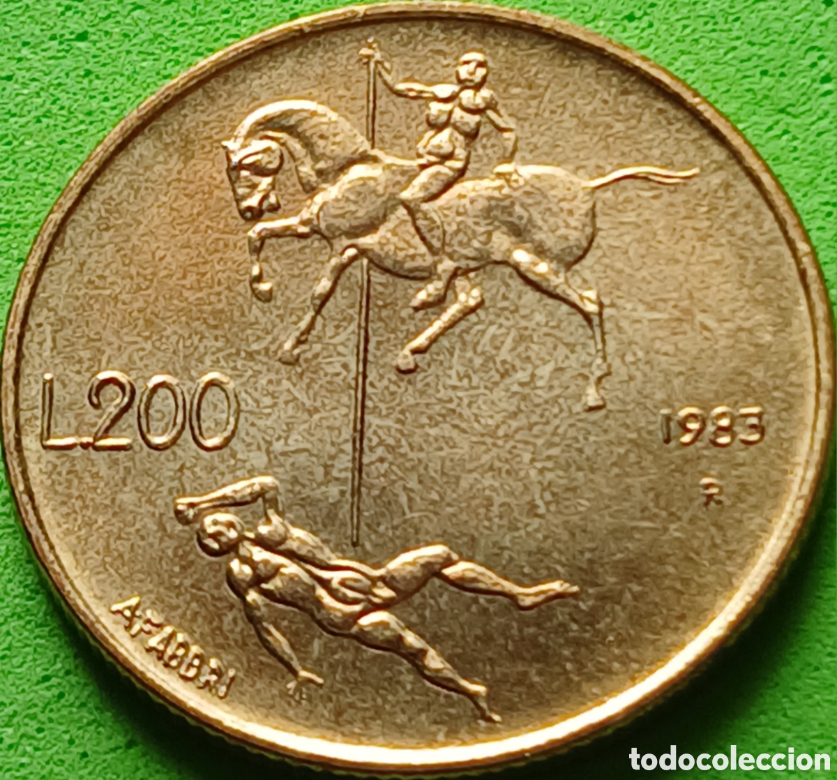 Monedas antiguas de Europa: San Marino 200 liras 1983 km#152 Amenaza Nuclear