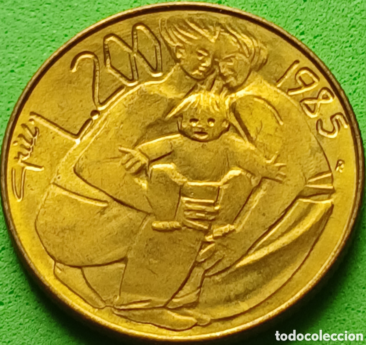 Monedas antiguas de Europa: San Marino 200 liras 1985 km#180 Lucha contra las drogas