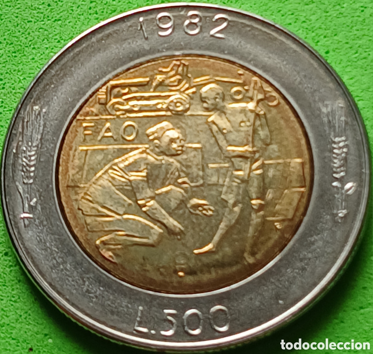 Monedas antiguas de Europa: San Marino 500 liras 1982 km#140 Logros Sociales