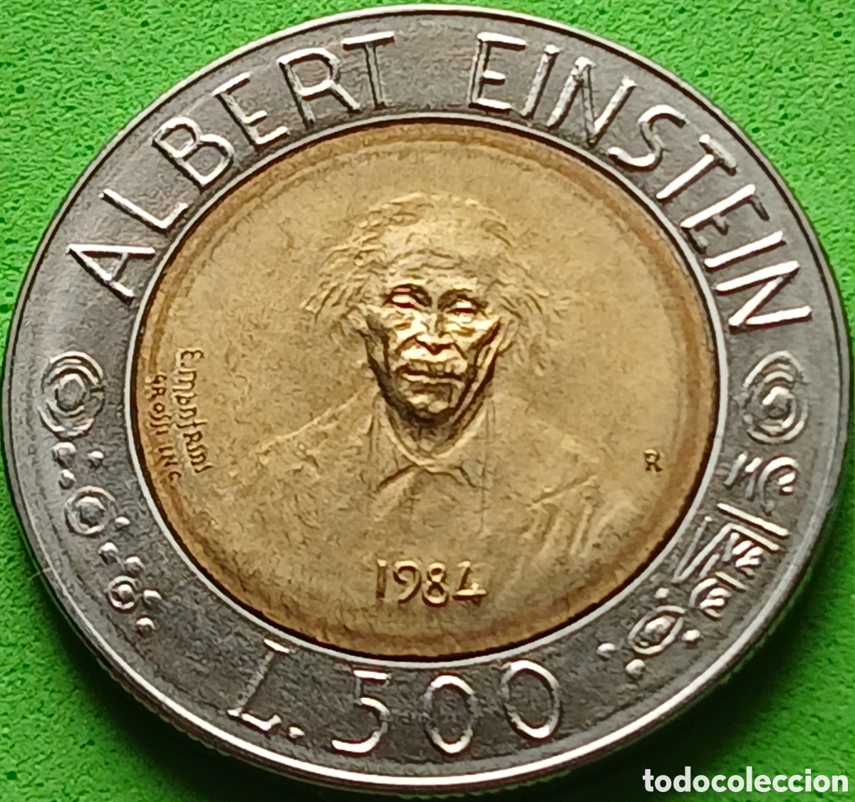 Monedas antiguas de Europa: San Marino 500 liras 1984 km#167 Cient&iacute;ficos