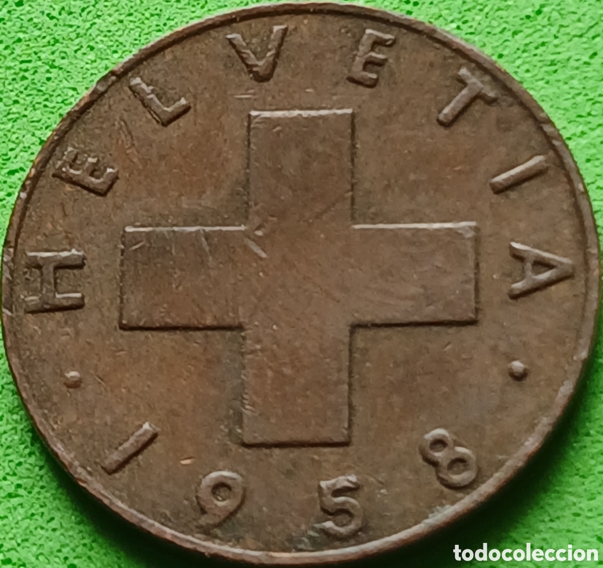 Monedas antiguas de Europa: Suiza 1 c&eacute;ntimo 1958 km#46