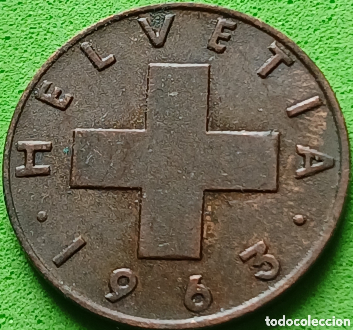 Monedas antiguas de Europa: Suiza 1 c&eacute;ntimo 1963 km#46