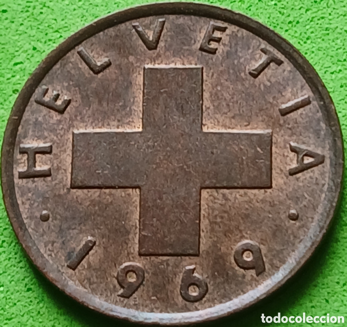 Monedas antiguas de Europa: Suiza 1 c&eacute;ntimo 1969 km#46