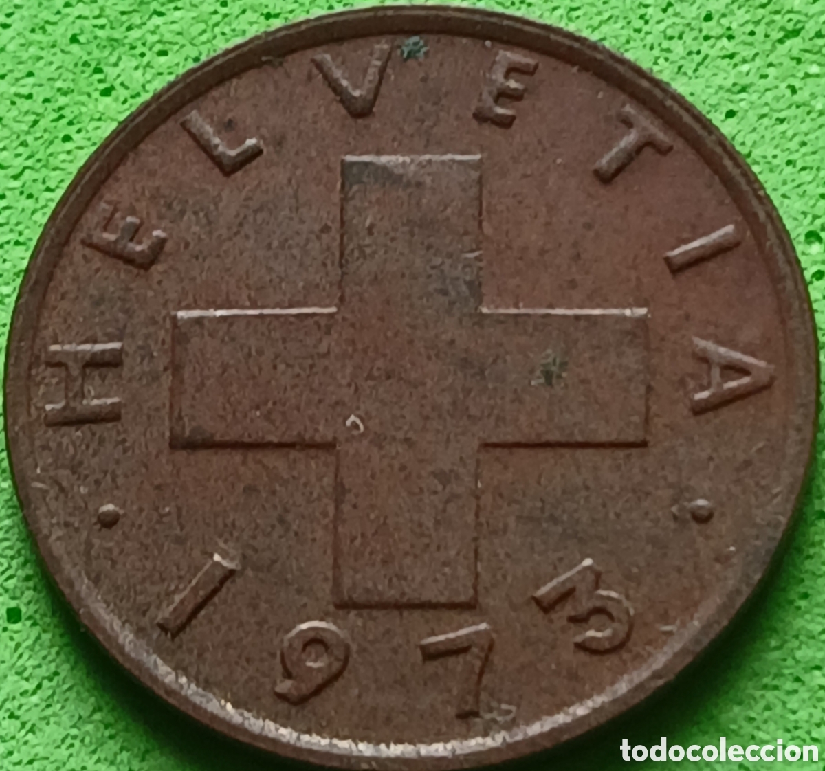 Monedas antiguas de Europa: Suiza 1 c&eacute;ntimo 1973 km#46
