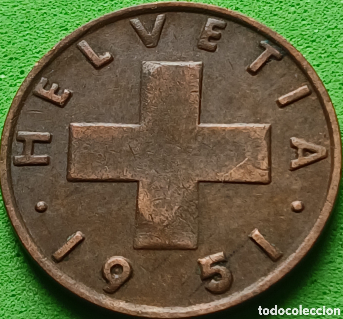 Monedas antiguas de Europa: Suiza 2 c&eacute;ntimos 1951 km#47