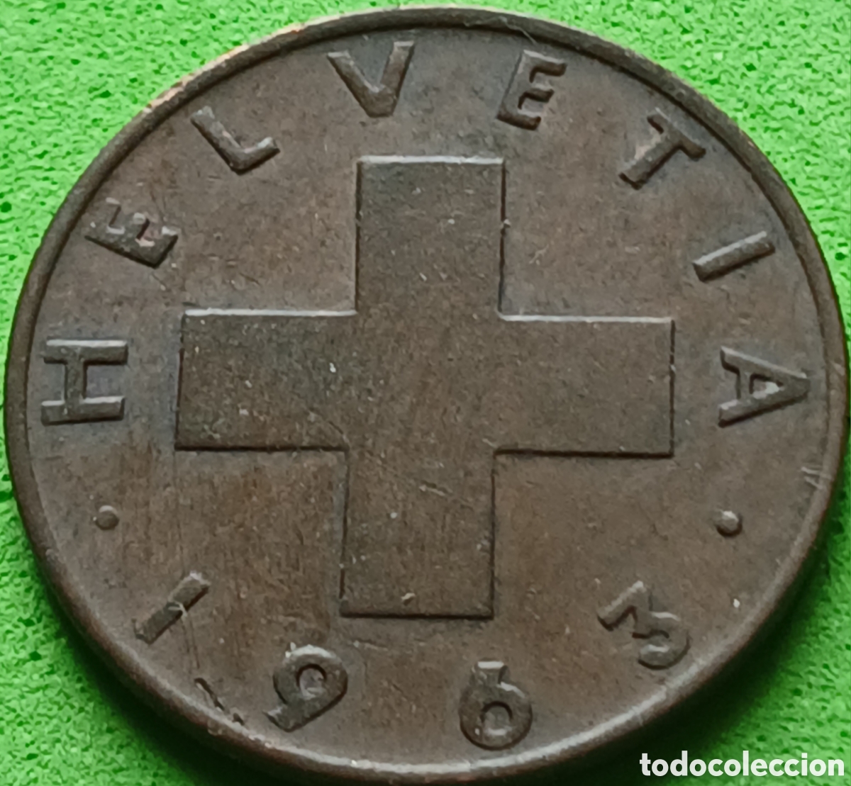 Monedas antiguas de Europa: Suiza 2 c&eacute;ntimos 1963 km#47
