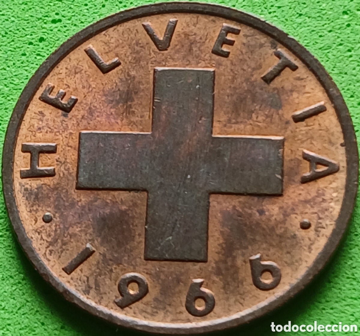 Monedas antiguas de Europa: Suiza 2 c&eacute;ntimos 1966 km#47