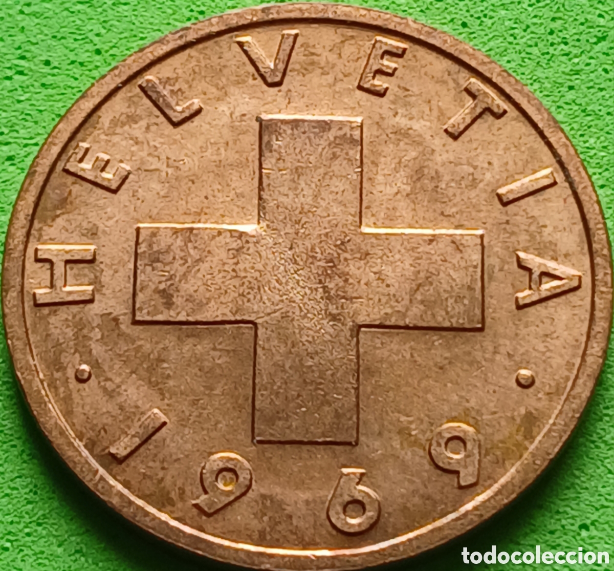 Monedas antiguas de Europa: Suiza 2 c&eacute;ntimos 1969 km#47