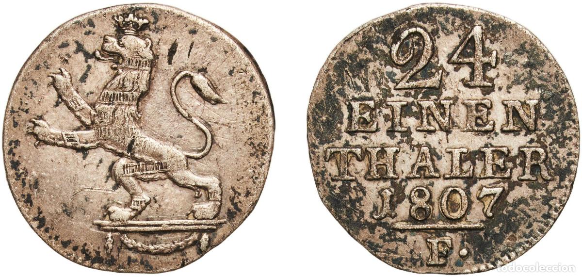 Monedas antiguas de Europa: 1&frasl;24 Thaler - William I 1807