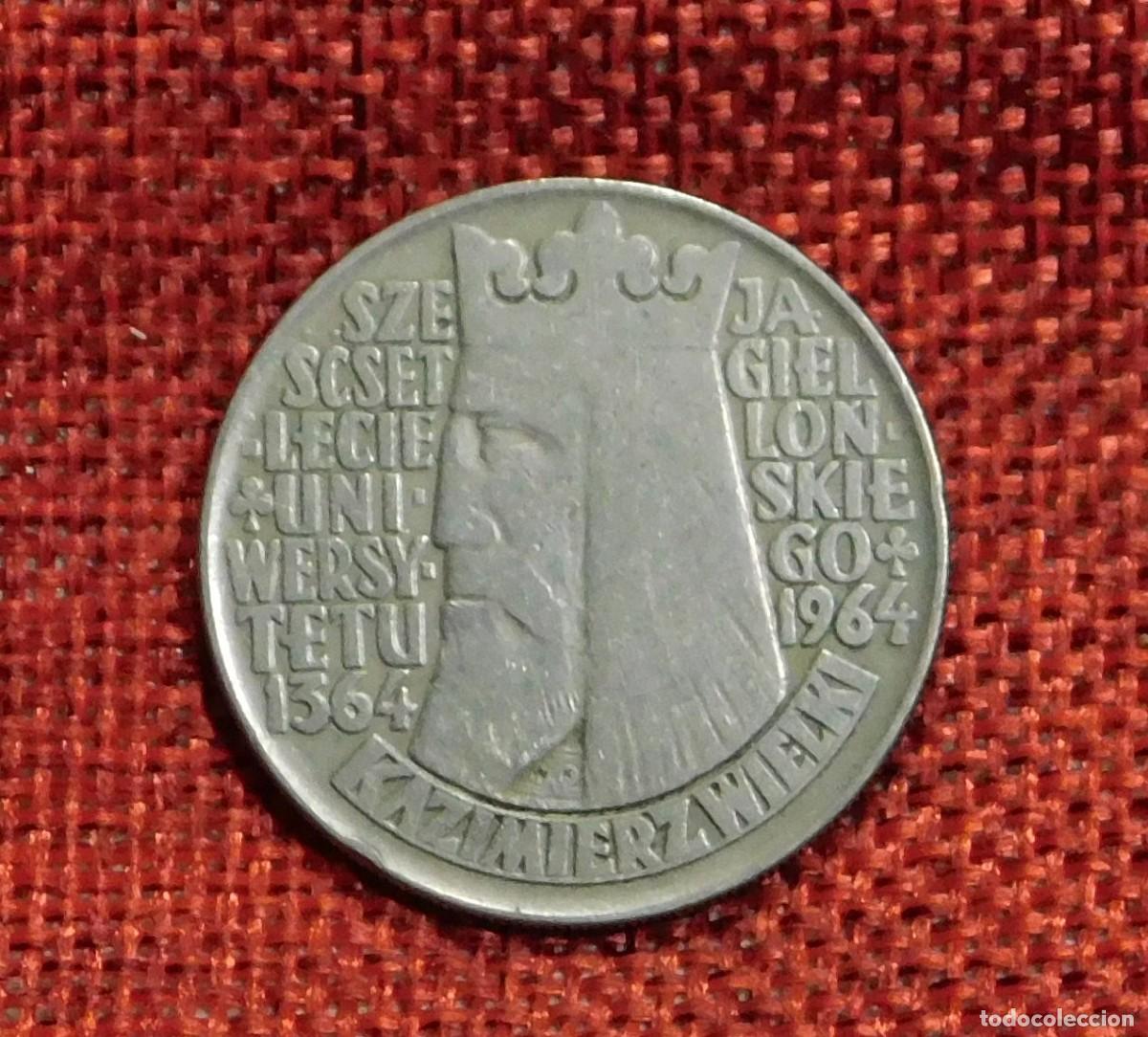 Monedas antiguas de Europa: Polonia - Polska - 1964 - 10 Zlotych - Aniversario Universidad de Jagiello