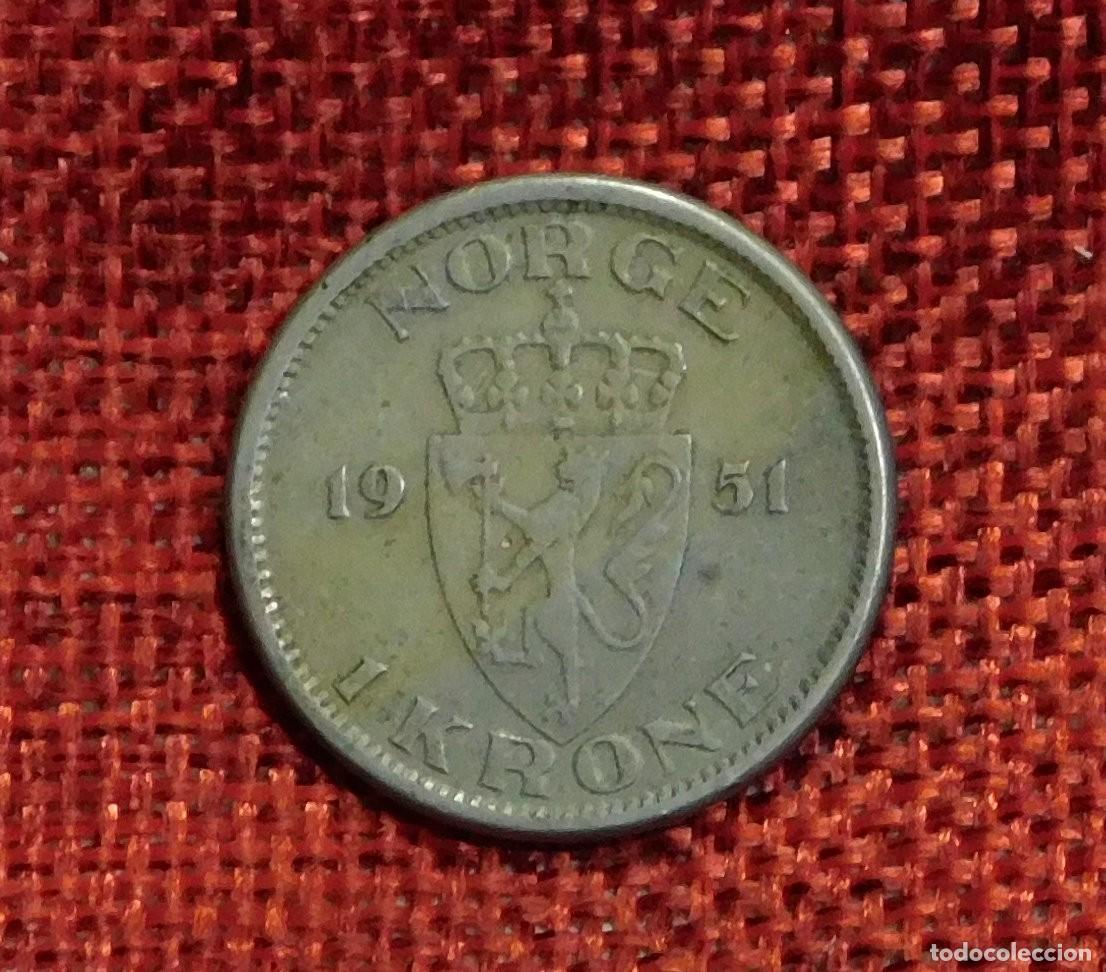Monedas antiguas de Europa: Noruega Norge - A&ntilde;o 1951 - 1 Krone