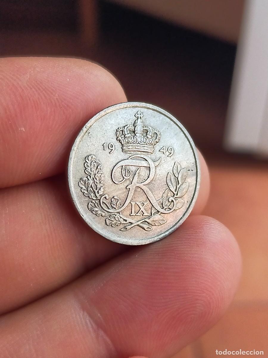 Monedas antiguas de Europa: MONEDA DE 25 VEINTICINCO ORE DINAMARCA DANMARK 1949 MUY BUENA CONSERVACION