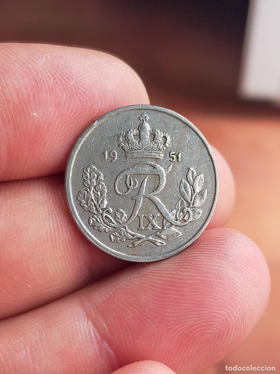 Monedas antiguas de Europa: MONEDA DE 25 VEINTICINCO ORE DINAMARCA DANMARK 1951 MUY BUENA CONSERVACION