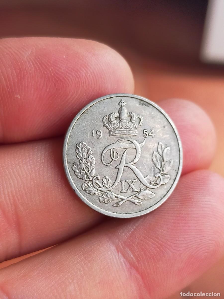 Monedas antiguas de Europa: MONEDA DE 25 VEINTICINCO ORE DINAMARCA DANMARK 1954 MUY BUENA CONSERVACION