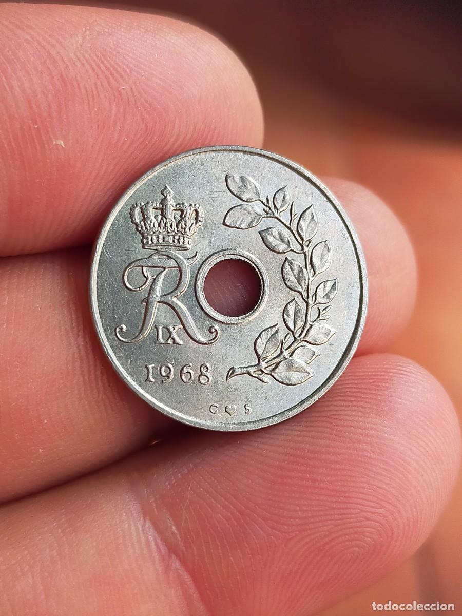 Monedas antiguas de Europa: MONEDA DE 25 VEINTICINCO ORE DINAMARCA DANMARK 1968 MUY BUENA CONSERVACION