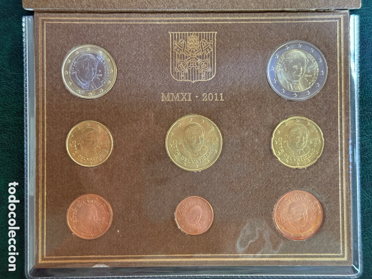 Monedas antiguas de Europa: 2011 - VATICANO Cartera Oficial EUROSET FDC 1 cent. a 2&euro;