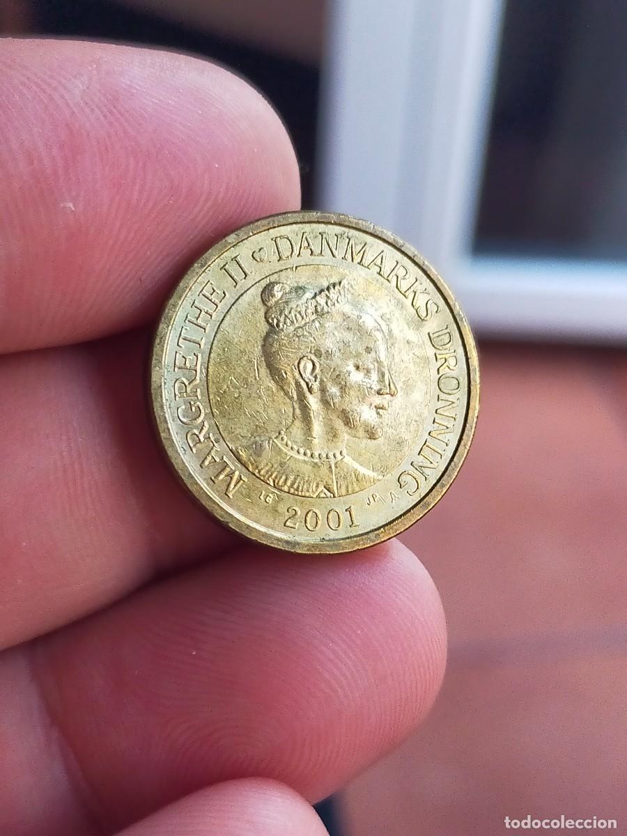 Monedas antiguas de Europa: MONEDA DE 10 DIEZ CORONAS KRONER DINAMARCA DANMARK 2001 BUENA CONSERVACION