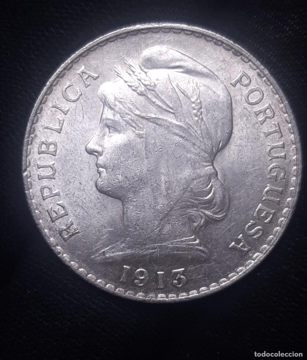 Monedas antiguas de Europa: Portugal - 50 Centavos 1913 - PLATA