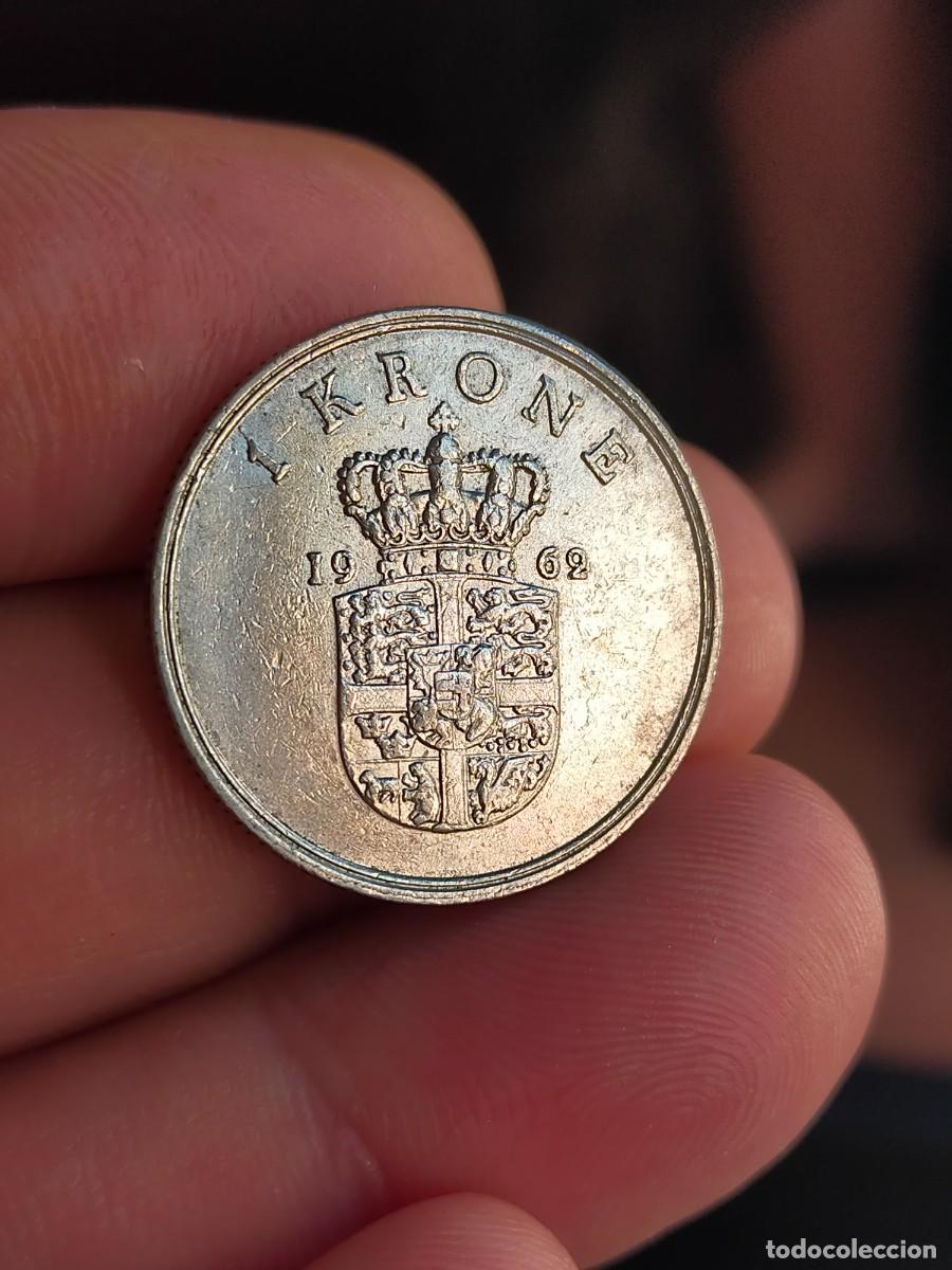 Monedas antiguas de Europa: MONEDA DE 1 UNA CORONA KRONE DINAMARCA DANMARK 1962 MUY BUENA CONSERVACION