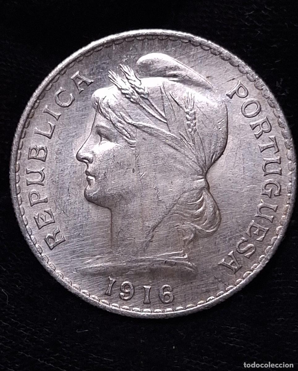 Monedas antiguas de Europa: Portugal - 50 Centavos 1916 - PLATA