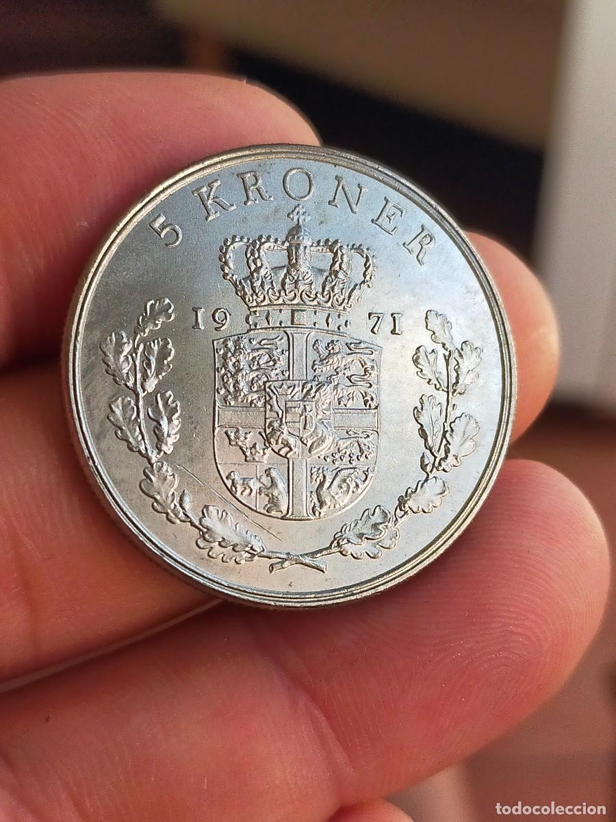 Monedas antiguas de Europa: MONEDA DE 5 CINCO CORONAS KRONER DINAMARCA DANMARK 1971 MUY BUENA CONSERVACION