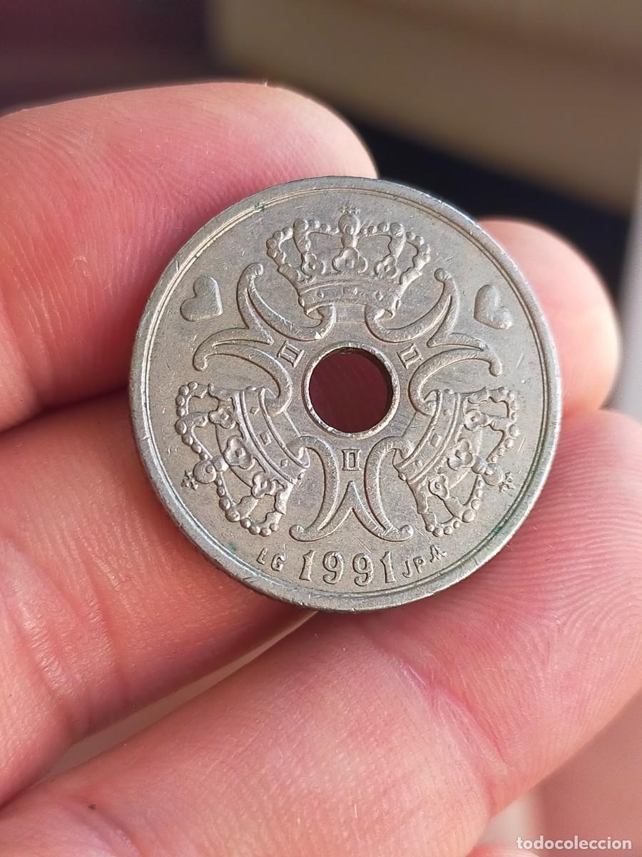 Monedas antiguas de Europa: MONEDA DE 5 CINCO CORONAS KRONER DINAMARCA DANMARK 1991 MUY BUENA CONSERVACION