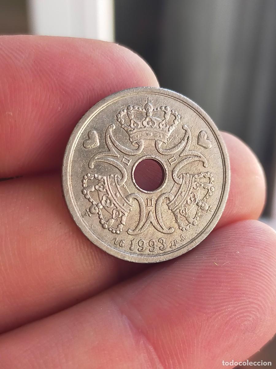 Monedas antiguas de Europa: MONEDA DE 2 DOS CORONAS KRONER DINAMARCA DANMARK 1993 MUY BUENA CONSERVACION