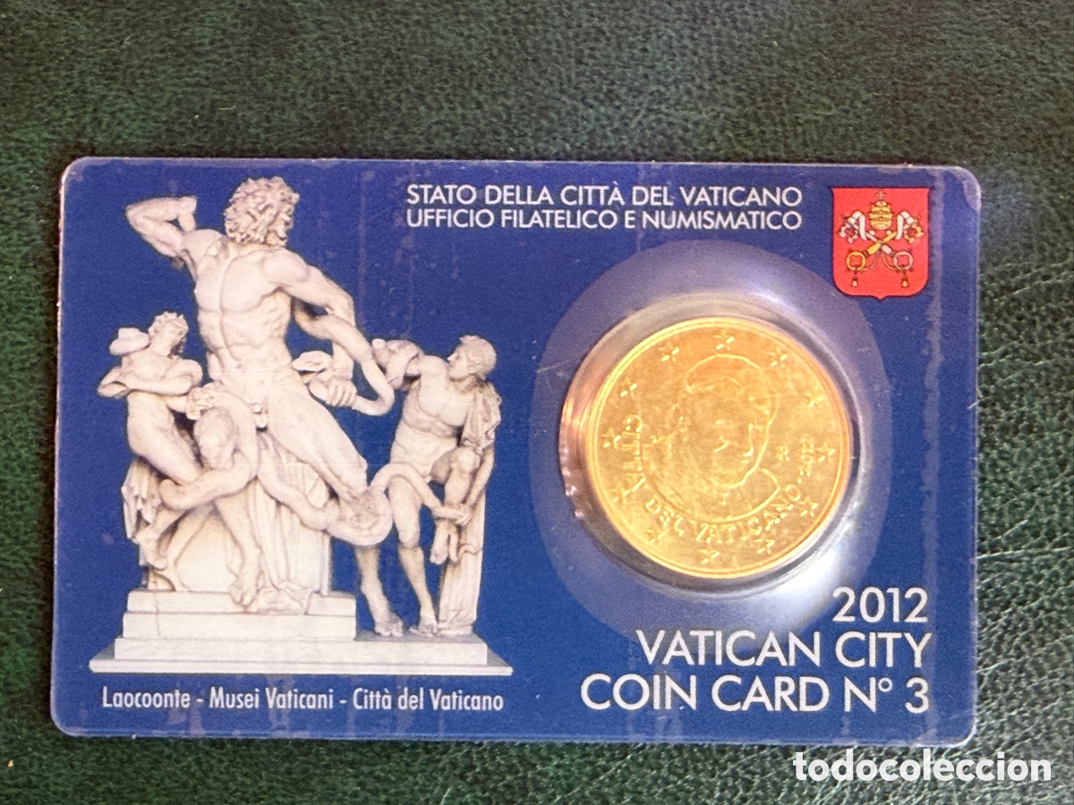 Monedas antiguas de Europa: 2012 - CoinCard Vaticano 50 cent.