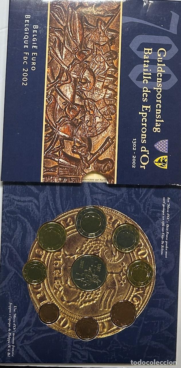 Monedas antiguas de Europa: CRC0205 CARTERA BELGICA 2002 8 VALORES CON MEDALLA