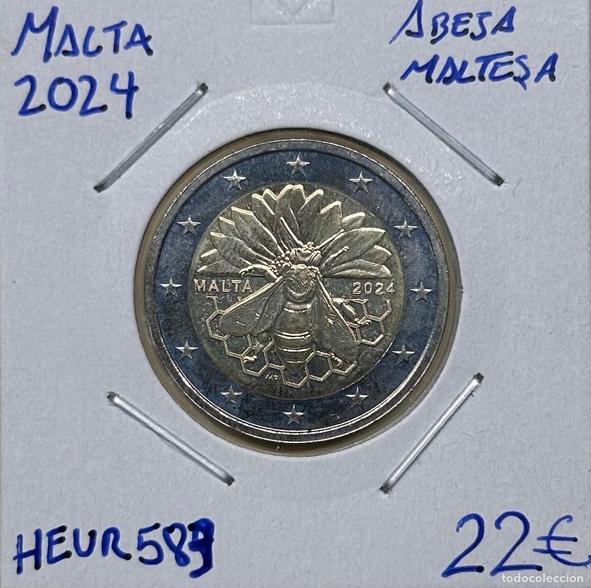 Monedas antiguas de Europa: HEUR0583 MONEDA MALTA 2 EUROS 2024 (Abeja de Malta)