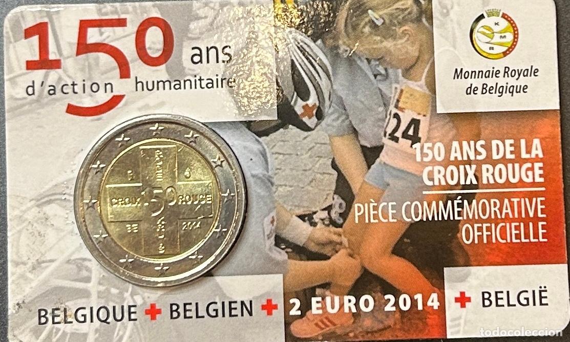 Monedas antiguas de Europa: HEUR0704 MONEDA BELGICA 2 EUROS 2014 (Cruz Roja de B&eacute;lgica) COIN CARD