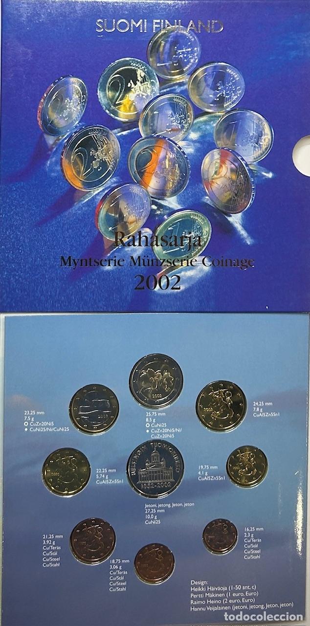 Monedas antiguas de Europa: CRC0203 CARTERA FINLANDIA 2002 8 VALORES CON MEDALLA
