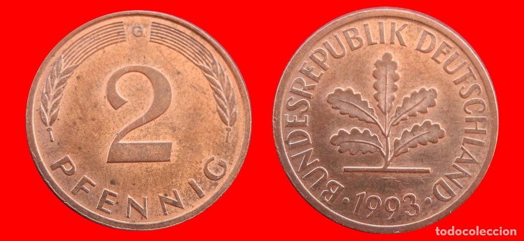 Monedas antiguas de Europa: 2 PFENNIG 1993-G BRD ALEMANIA-154475