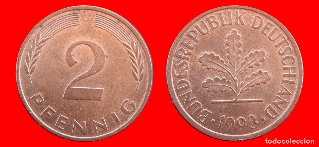 Monedas antiguas de Europa: 2 PFENNIG 1993-J BRD ALEMANIA-154476