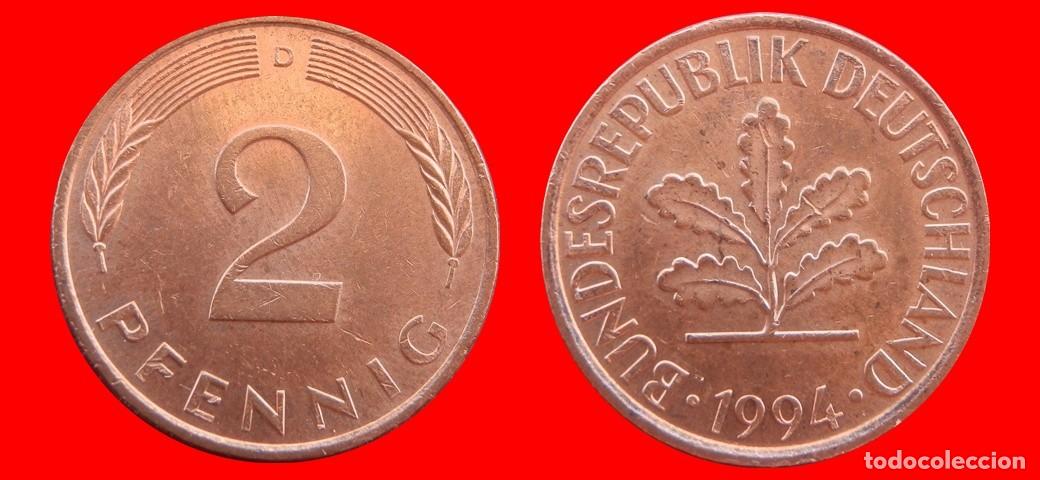 Monedas antiguas de Europa: 2 PFENNIG 1994-D BRD ALEMANIA-154478