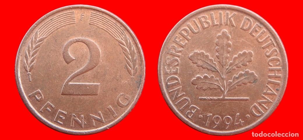Monedas antiguas de Europa: 2 PFENNIG 1994-F BRD ALEMANIA-154479
