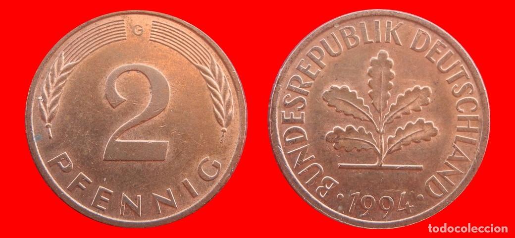 Monedas antiguas de Europa: 2 PFENNIG 1994-G BRD ALEMANIA-154480