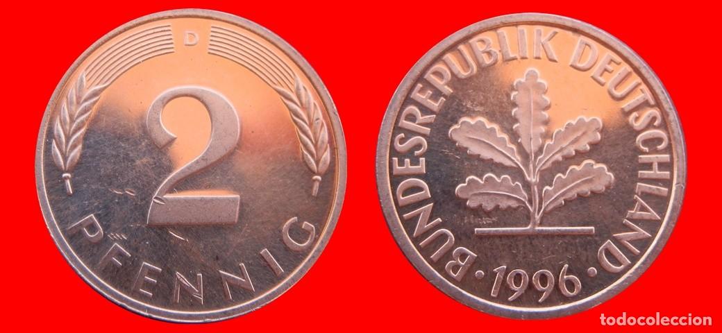 Monedas antiguas de Europa: 2 PFENNIG 1996-D BRD ALEMANIA-154488
