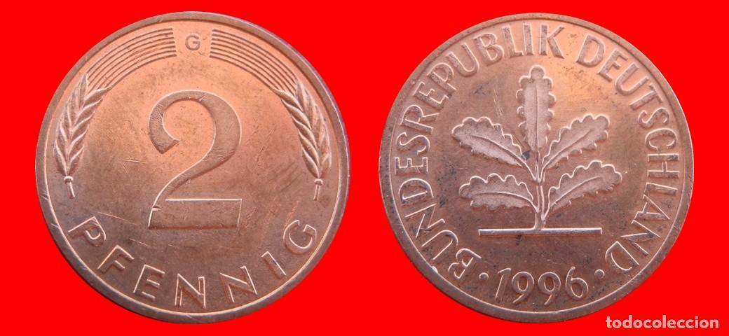 Monedas antiguas de Europa: 2 PFENNIG 1996-G BRD ALEMANIA-154490