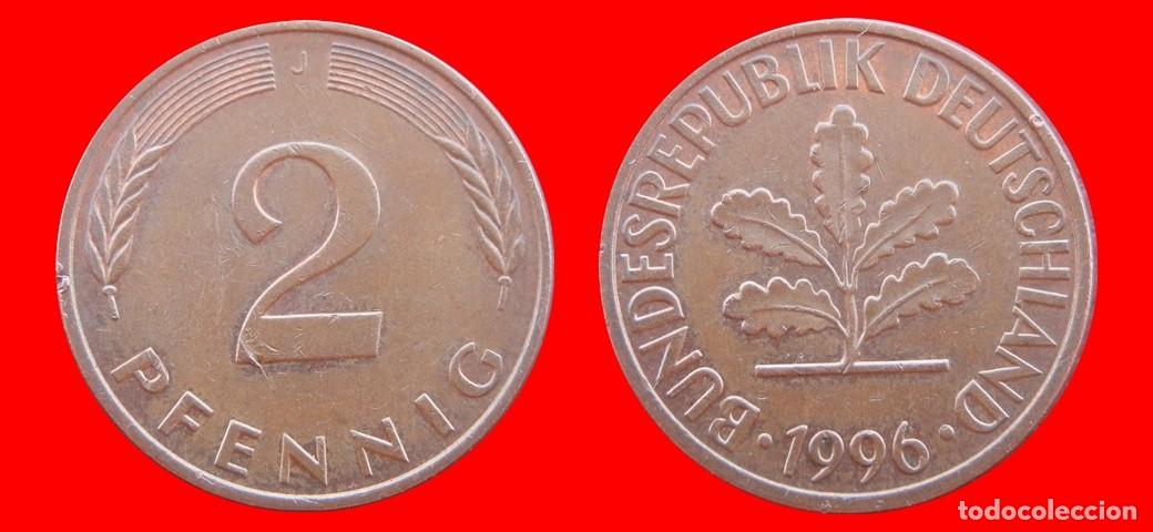 Monedas antiguas de Europa: 2 PFENNIG 1996-J BRD ALEMANIA-154491