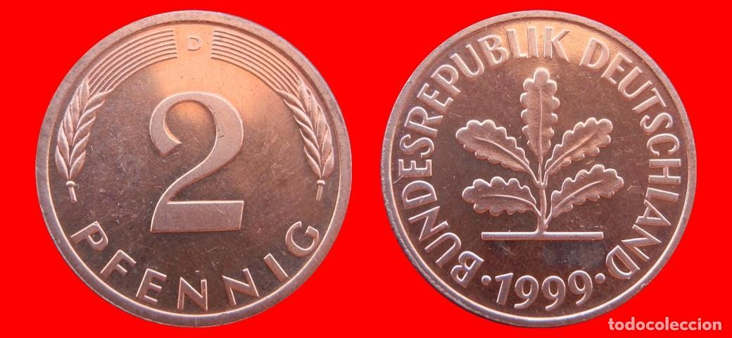 Monedas antiguas de Europa: 2 PFENNIG 1999-D BRD ALEMANIA-154494