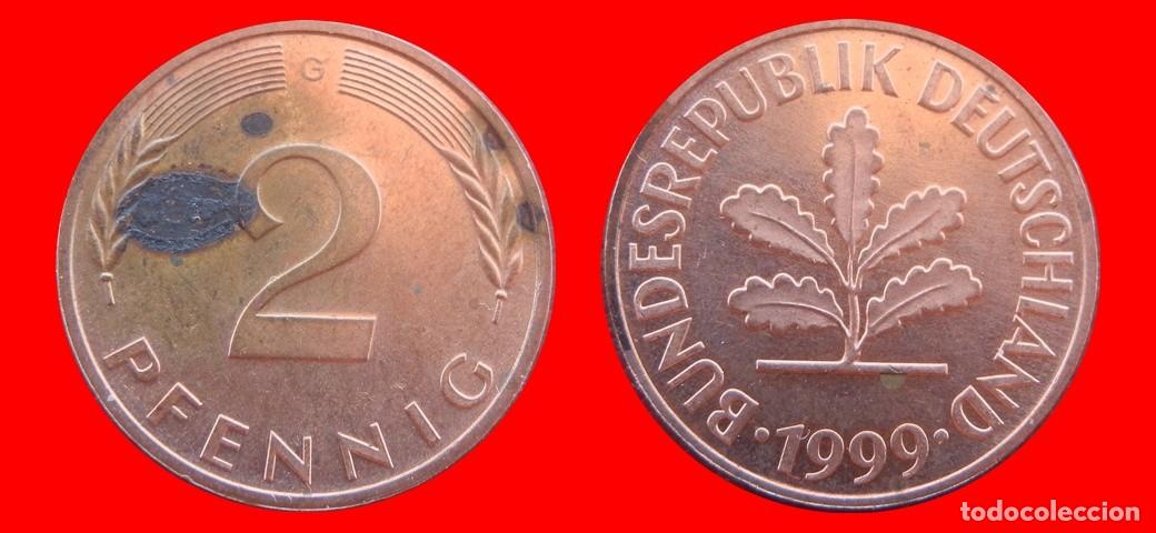 Monedas antiguas de Europa: 2 PFENNIG 1999-G BRD ALEMANIA-154496
