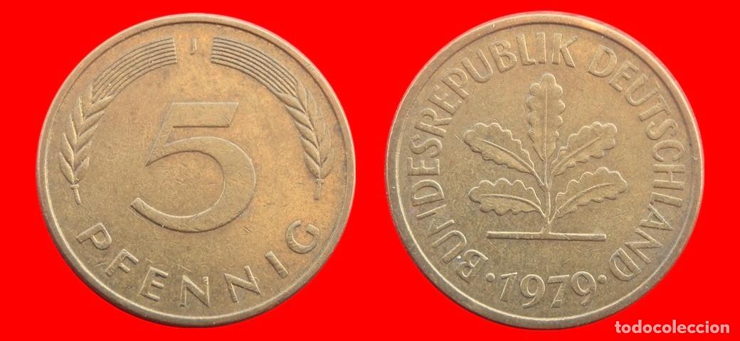 Monedas antiguas de Europa: 5 PFENNIG 1979-J BRD ALEMANIA-154523