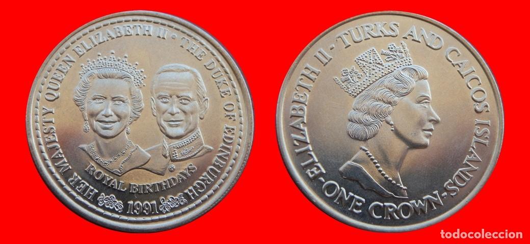 Monedas antiguas de Europa: 1 CORONA 1991 SIN CIRCULAR ISLAS TURCAS Y CAICOS-9676SC