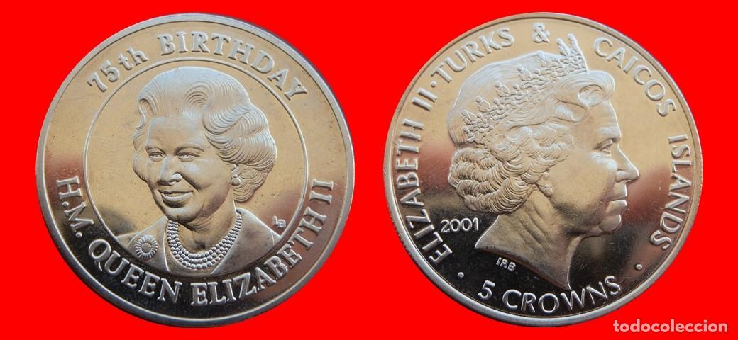 Monedas antiguas de Europa: 5 CORONAS 2001 SIN CIRCULAR ISLAS TURCAS Y CAICOS-9679SC