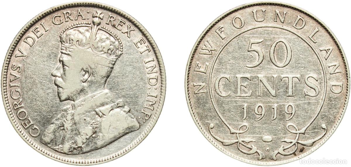 Monedas antiguas de Europa: 50 Cents - George V 1919 C